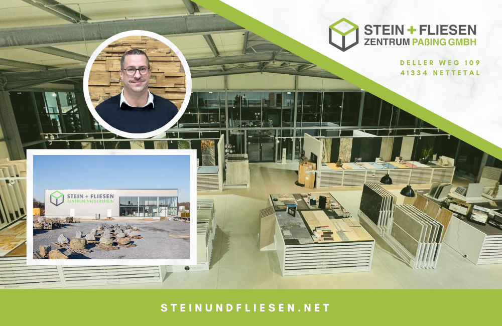 Stein + Fliesen Zentrum Paßing GmbH - Fliesen, Beton & Natursteine, Holzboden, Baustoffe, Schüttgüter, Accessoires und Outdoor Keramik.